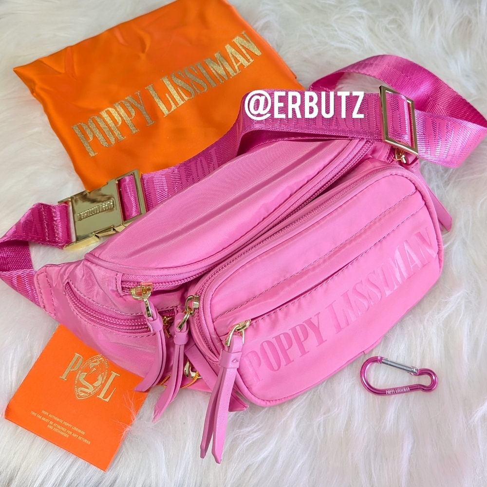 🇦🇺Poppy Lissiman Malibu Waistbag, Burro w/Goldtone Hardware, Dust Bag Included